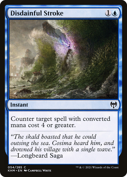 Disdainful Stroke (KHM-054) (Foil)