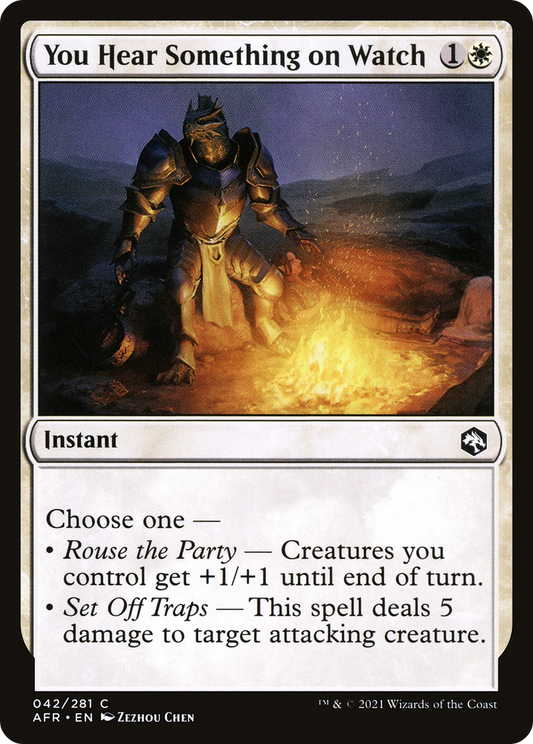 You Hear Something on Watch (AFR-042) (Foil)