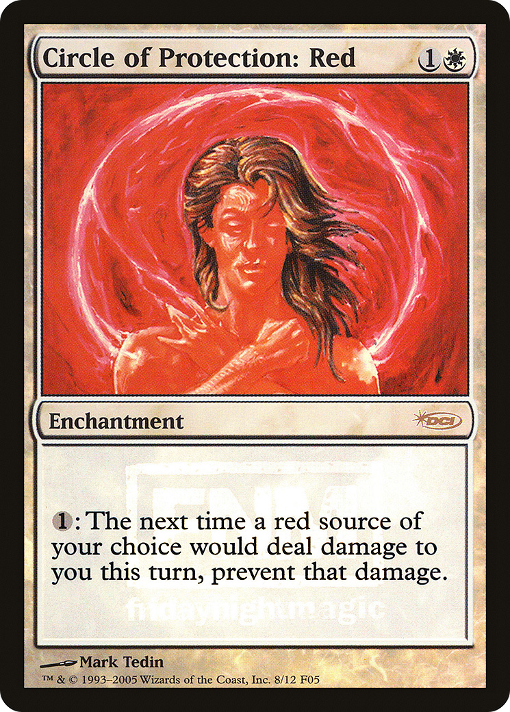 Circle of Protection: Red (FNM-008) (Foil)