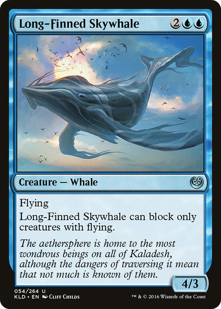 Long-Finned Skywhale (KLD-054) (Foil)