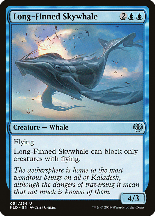 Long-Finned Skywhale (KLD-054) (Foil)