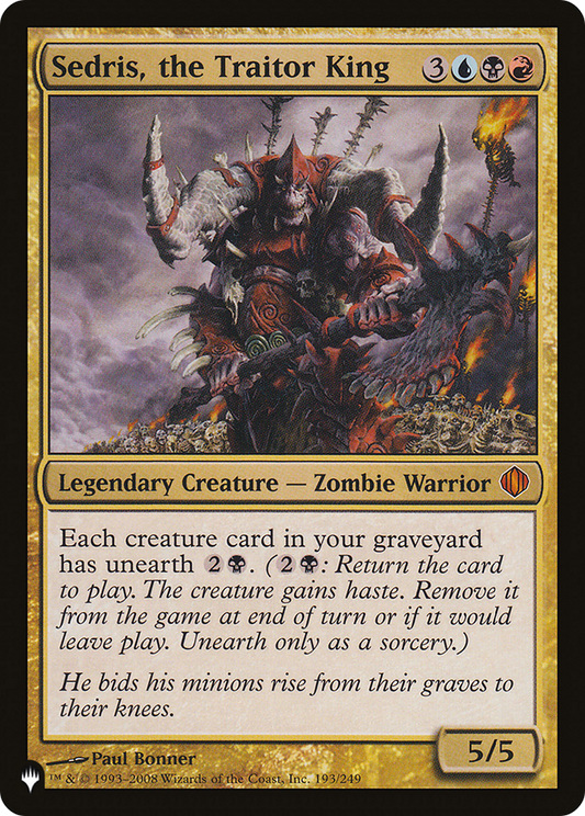 Sedris, the Traitor King (LIST-ALA-193)
