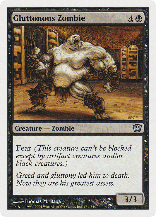 Gluttonous Zombie (9ED-134★) (Foil)
