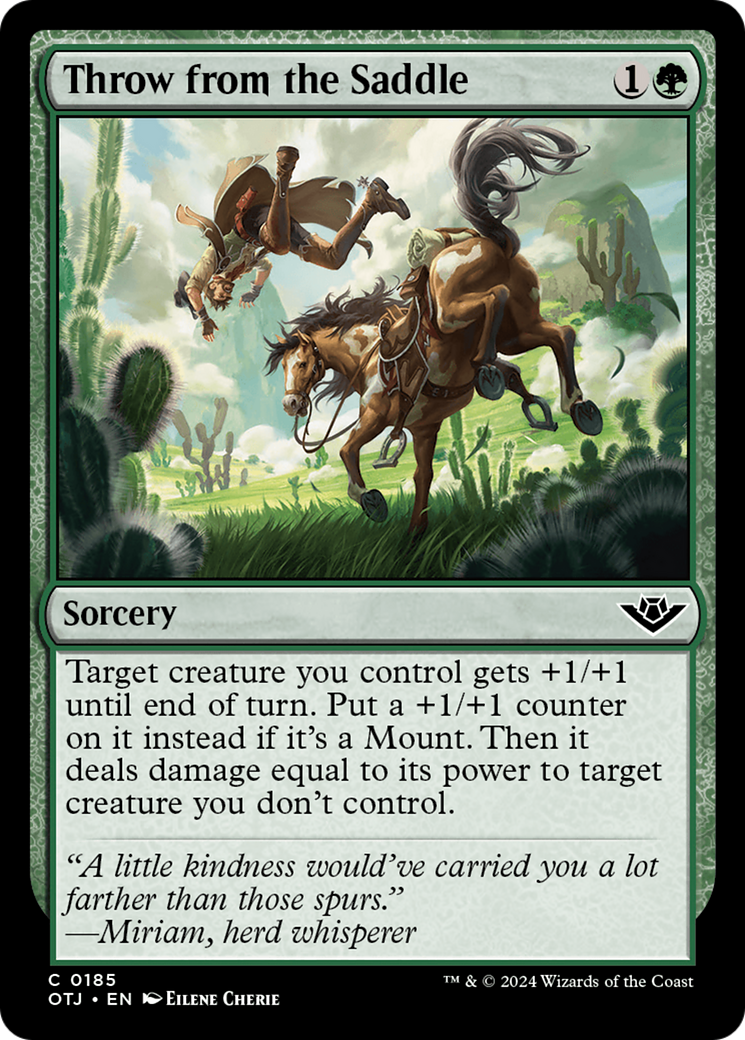 Throw from the Saddle (OTJ-185)