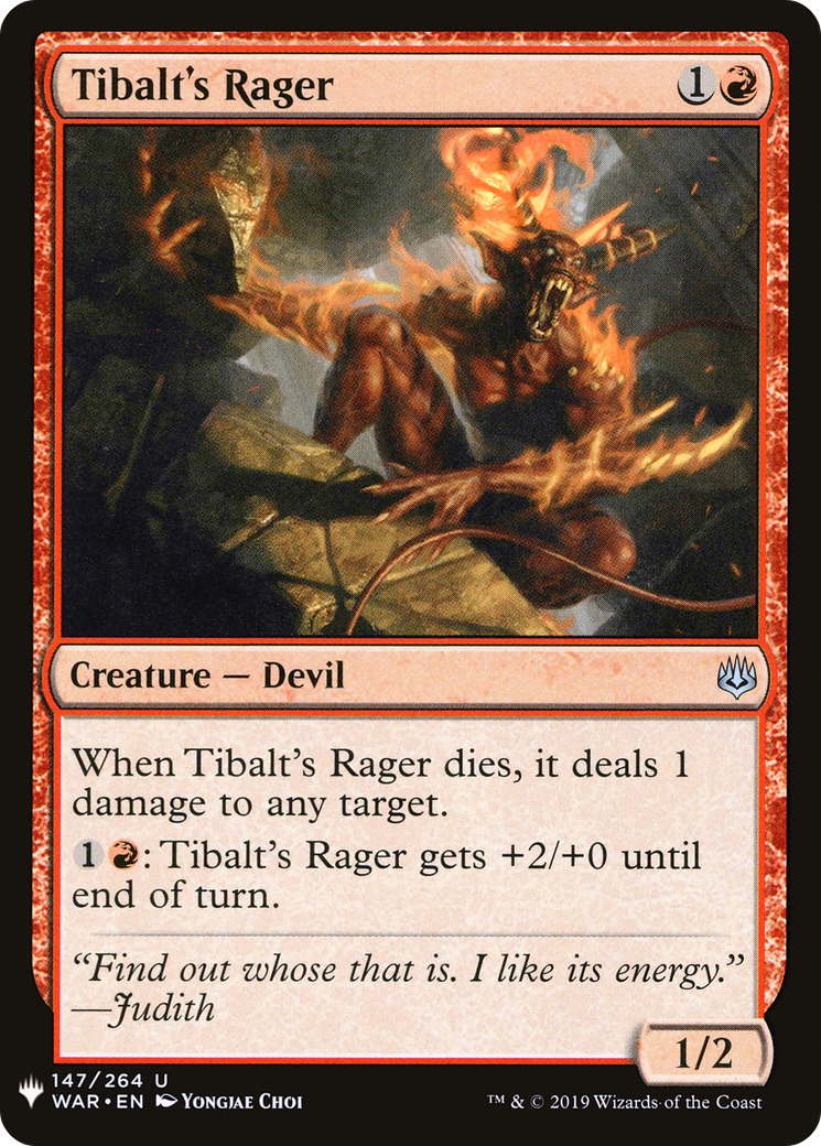 Tibalt's Rager (LIST-WAR-147)