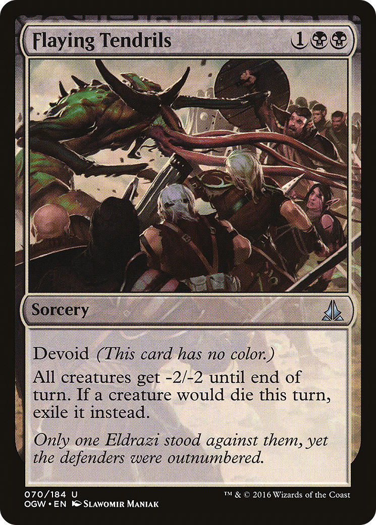 Flaying Tendrils (OGW-070) (Foil)