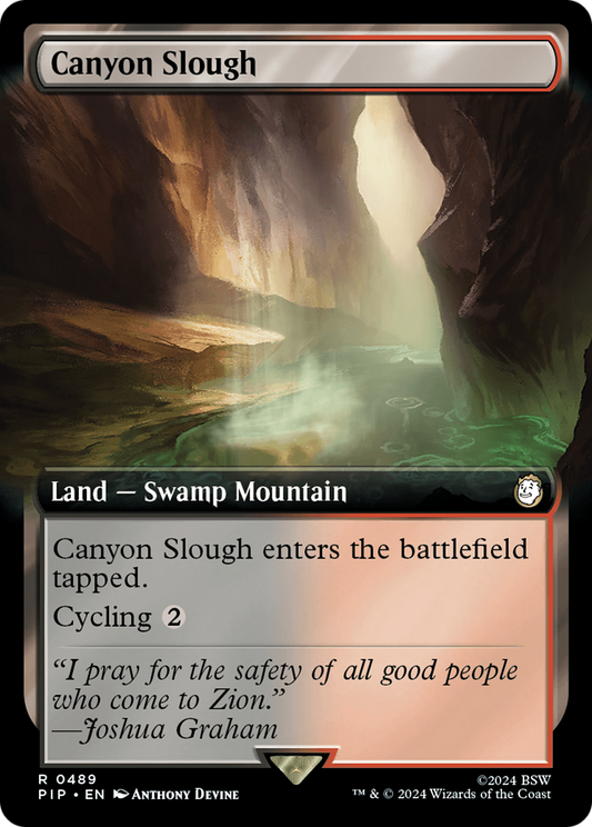 Canyon Slough (PIP-489) (Extended Art) (Foil)