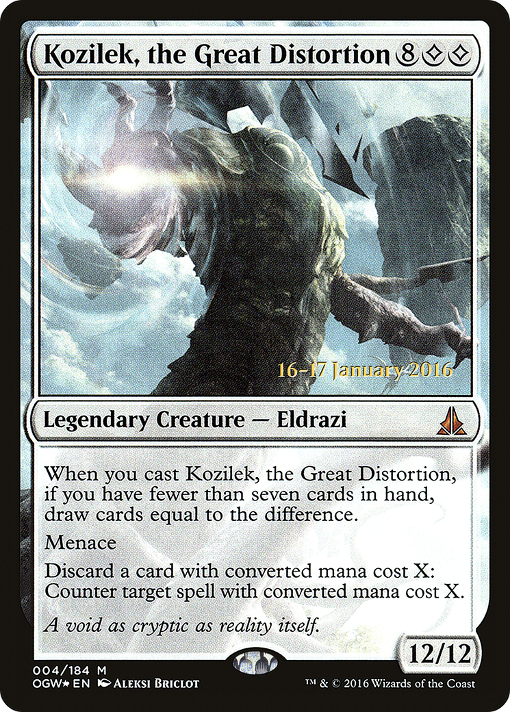 Kozilek, the Great Distortion (PRE-04S) (Foil)