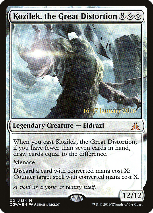 Kozilek, the Great Distortion (PRE-04S) (Foil)