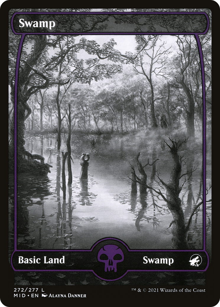 Swamp (MID-272) (Full Art, Showcase) (Foil)