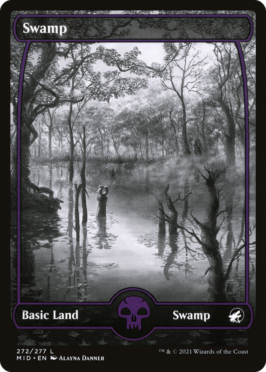 Swamp (MID-272) (Full Art, Showcase)