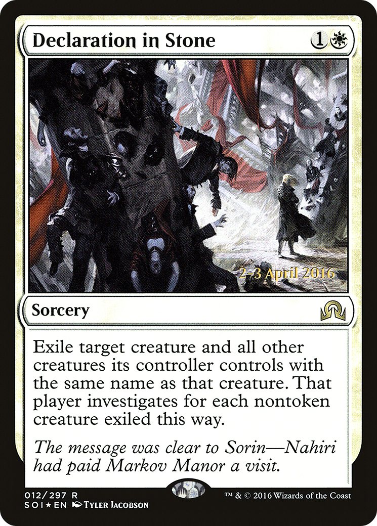Declaration in Stone (PRE-12S) (Foil)