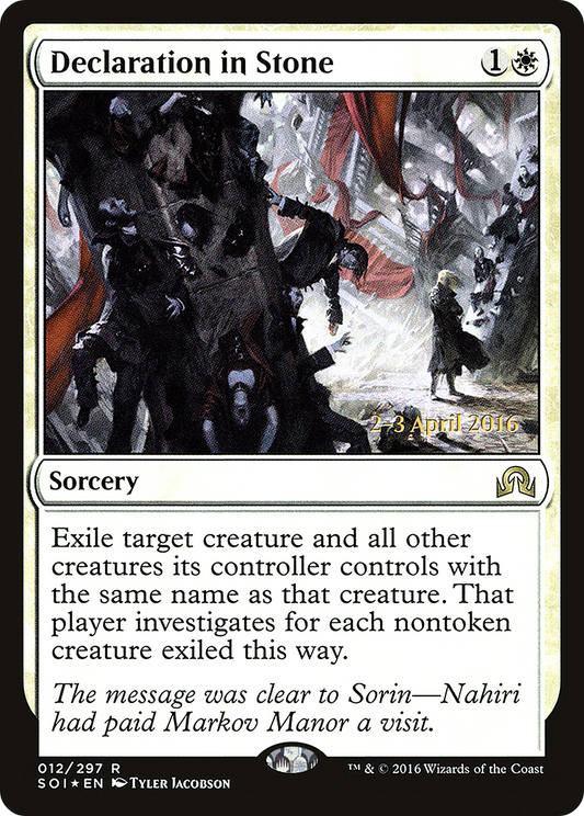 Declaration in Stone (PRE-12S) (Foil)