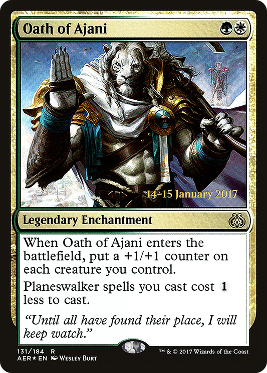 Oath of Ajani (PRE-131S) (Foil)