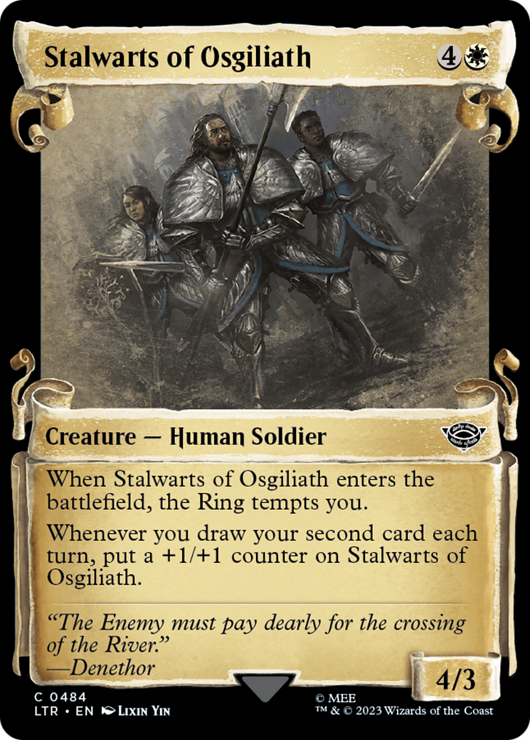 Stalwarts of Osgiliath (LTR-484) (Showcase) (Scroll) (Foil)