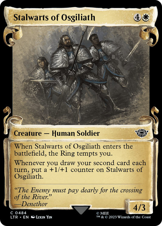 Stalwarts of Osgiliath (LTR-484) (Showcase) (Scroll) (Foil)