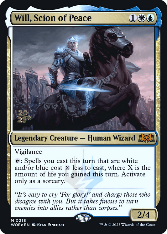 Will, Scion of Peace (PRE-218S) (Foil)