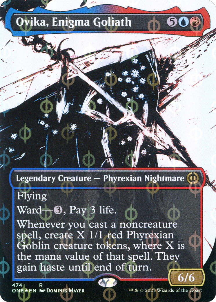 Ovika, Enigma Goliath (ONE-474) (Showcase) (Borderless) (Compleat Foil)