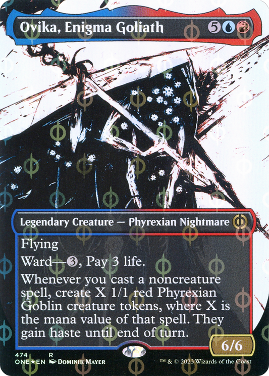 Ovika, Enigma Goliath (ONE-474) (Showcase) (Borderless) (Compleat Foil)