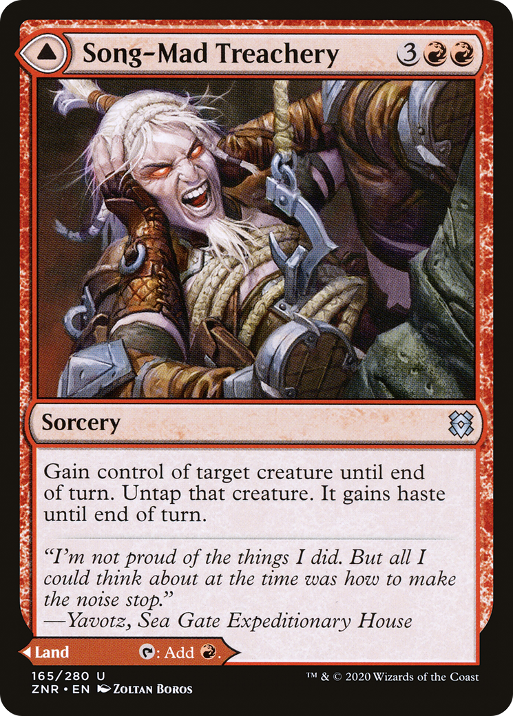 Song-Mad Treachery // Song-Mad Ruins (ZNR-165) (Foil)