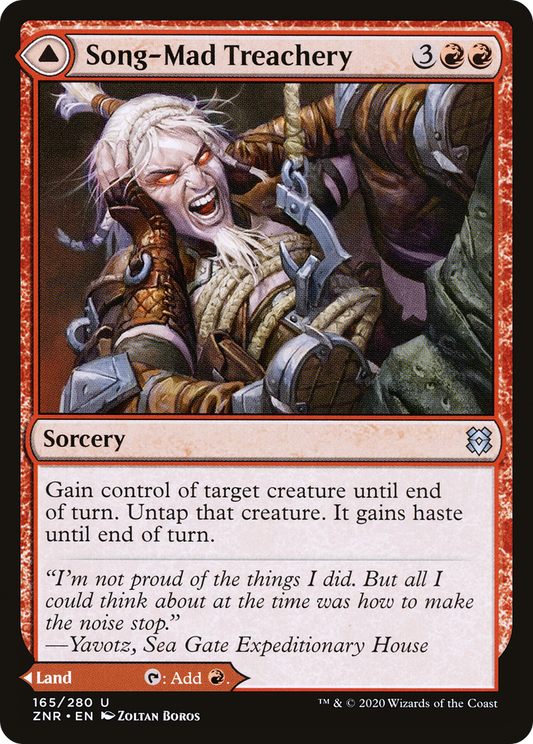 Song-Mad Treachery // Song-Mad Ruins (ZNR-165) (Foil)