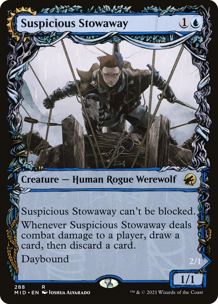 Suspicious Stowaway // Seafaring Werewolf (MID-288) (Showcase)