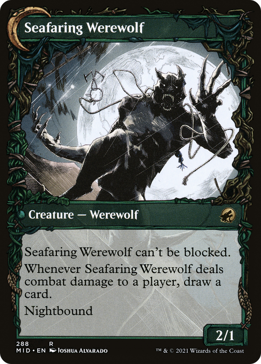 Suspicious Stowaway // Seafaring Werewolf (MID-288) (Showcase) (Foil)