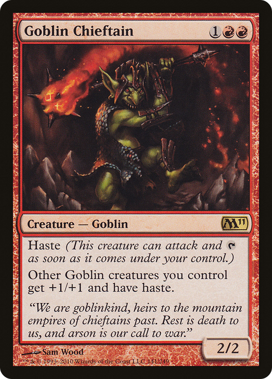 Goblin Chieftain (M11-141) (Foil)