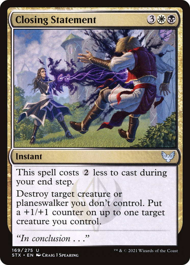 Closing Statement (STX-169) (Foil)