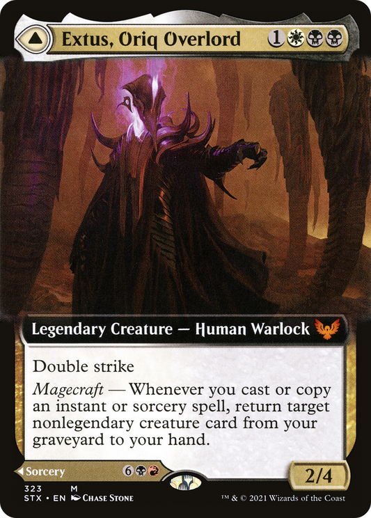Extus, Oriq Overlord // Awaken the Blood Avatar (STX-323) (Extended Art) (Foil)