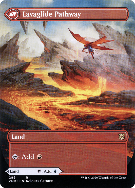 Riverglide Pathway // Lavaglide Pathway (ZNR-289) (Showcase) (Borderless) (Foil)