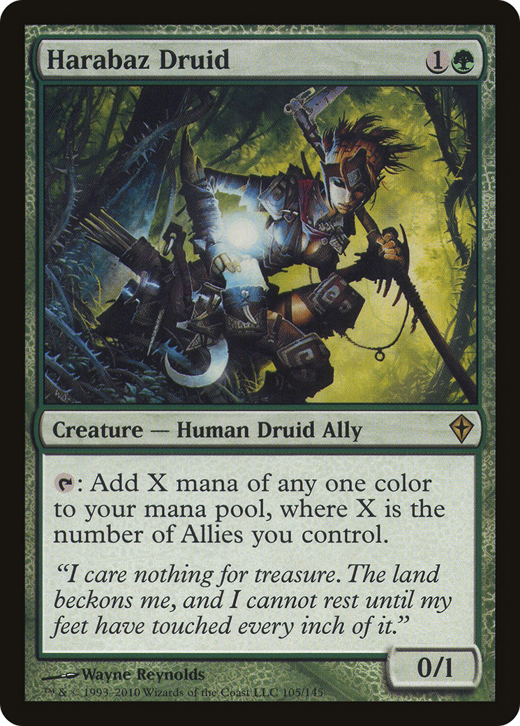 Harabaz Druid (WWK-105) (Foil)