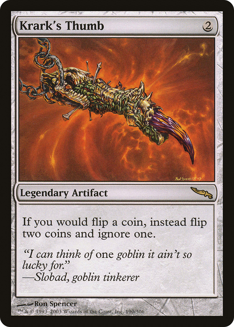 Krark's Thumb (MRD-190) (Foil)