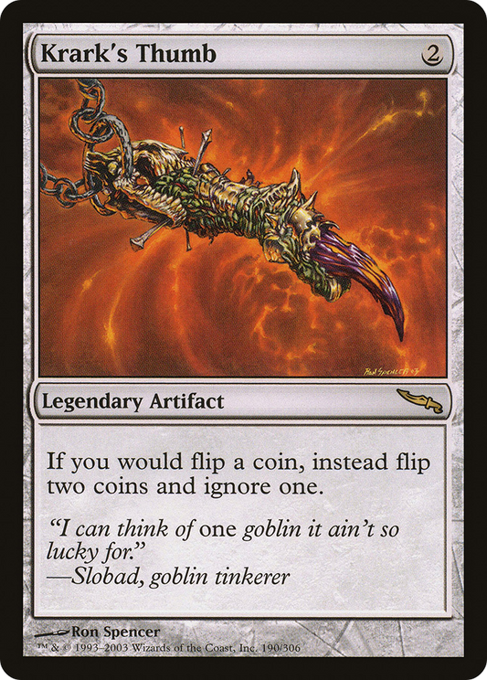 Krark's Thumb (MRD-190) (Foil)