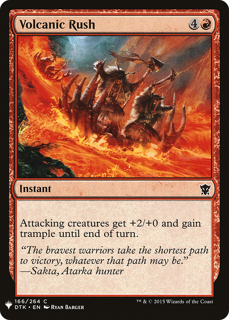 Volcanic Rush (LIST-DTK-166)