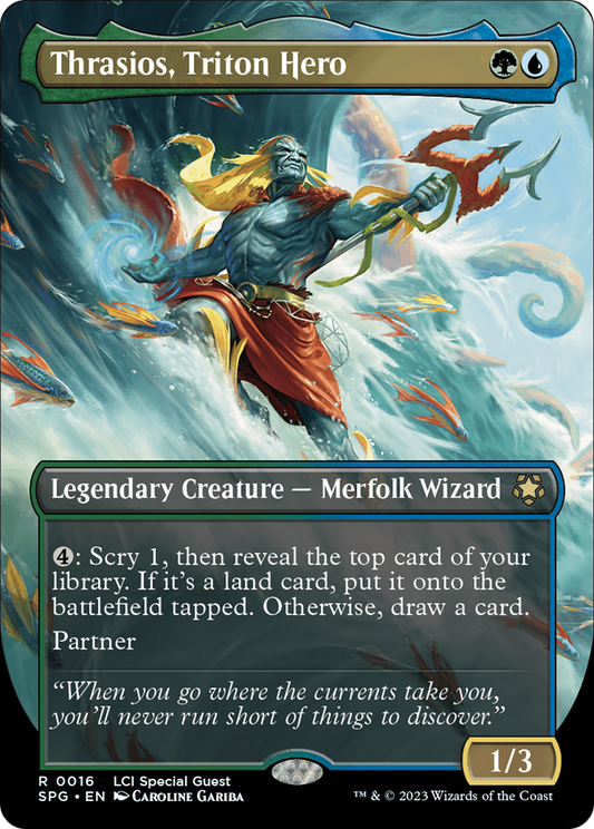 Thrasios, Triton Hero (SPG-016) (Borderless) (Foil)