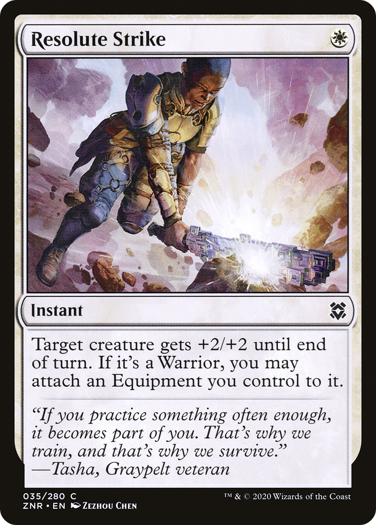 Resolute Strike (ZNR-035) (Foil)
