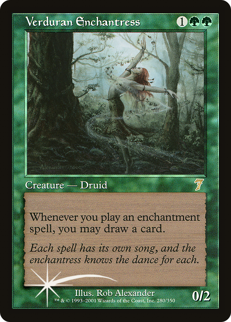 Verduran Enchantress (7ED-280★) (Foil)