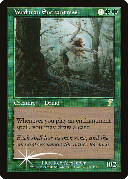 Verduran Enchantress (7ED-280★) (Foil)