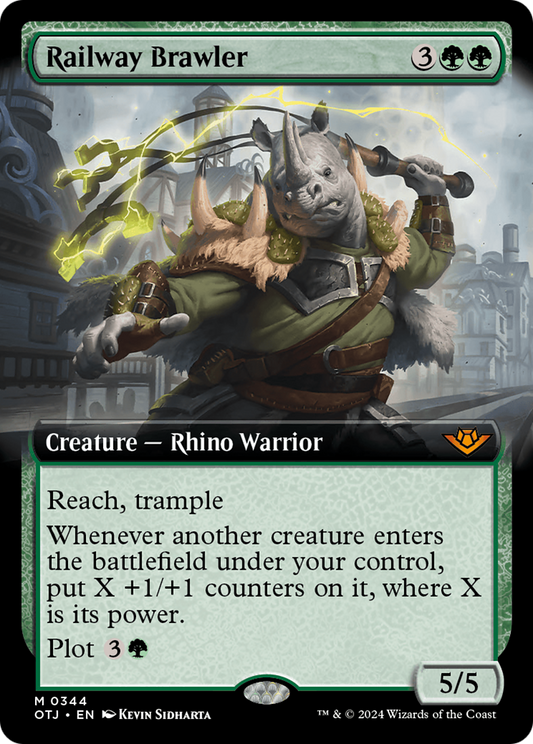 Railway Brawler (OTJ-344) (Extended Art) (Foil)