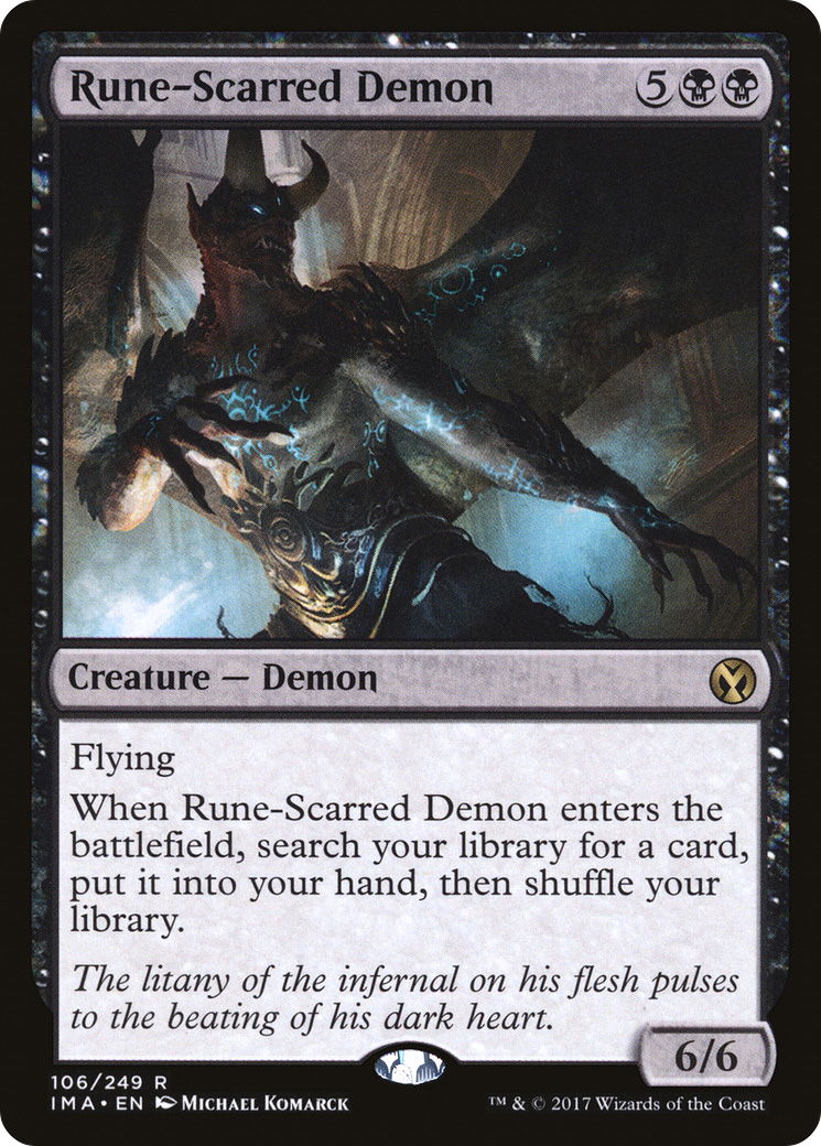 Rune-Scarred Demon (IMA-106) (Foil)