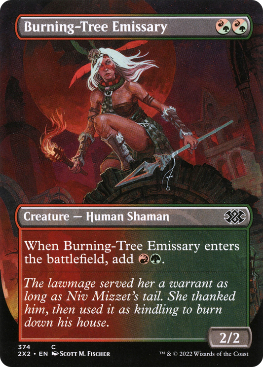 Burning-Tree Emissary (2X2-374) (Borderless) (Foil)