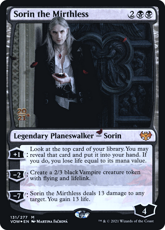 Sorin the Mirthless (PRE-131S) (Foil)