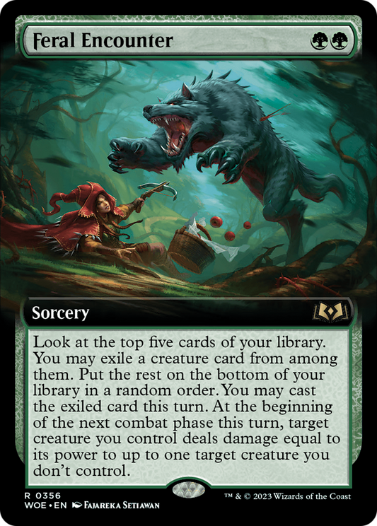 Feral Encounter (WOE-356) (Extended Art) (Foil)