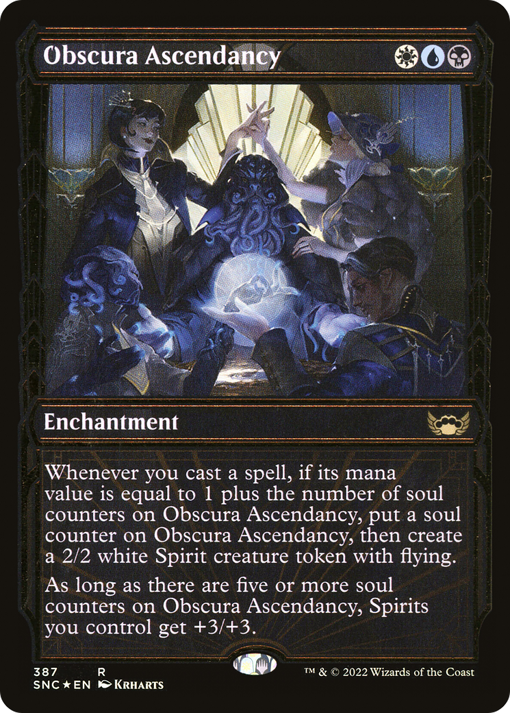 Obscura Ascendancy (SNC-387) (Showcase) (Gilded Foil)