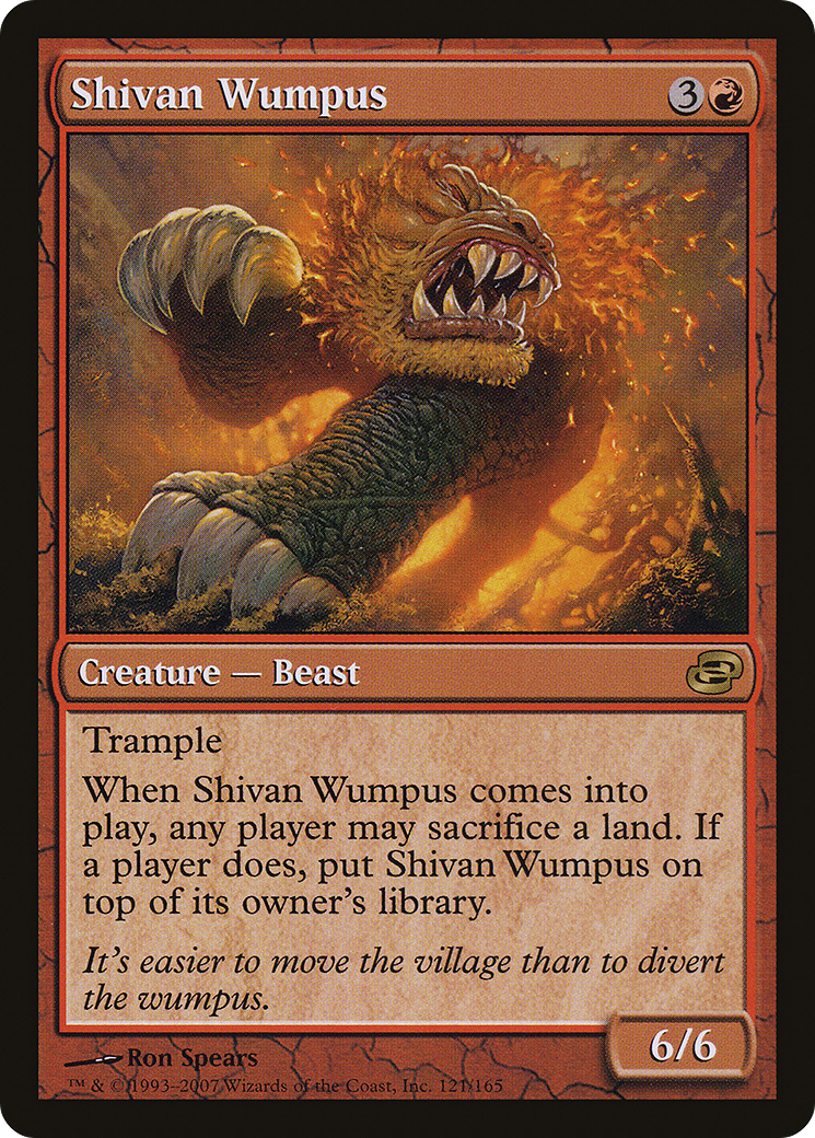 Shivan Wumpus (PLC-121) (Foil)