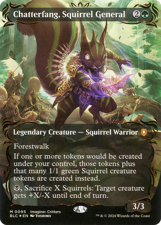 Chatterfang, Squirrel General (BLC-095) (Borderless) (Raised Foil)