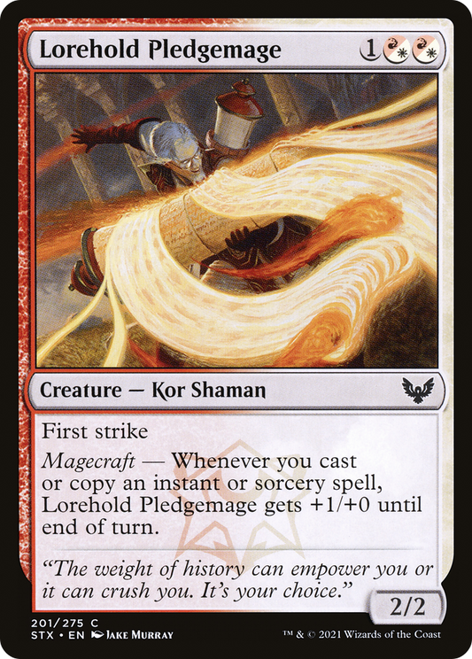 Lorehold Pledgemage (STX-201) (Foil)