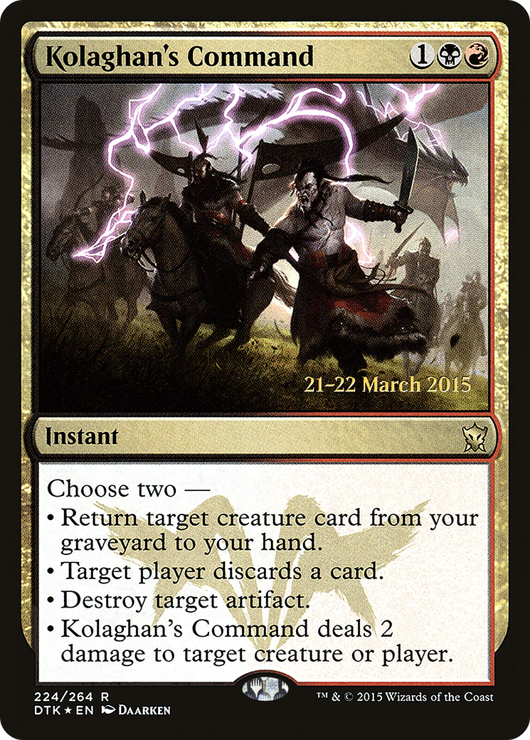 Kolaghan's Command (PRE-224S) (Foil)