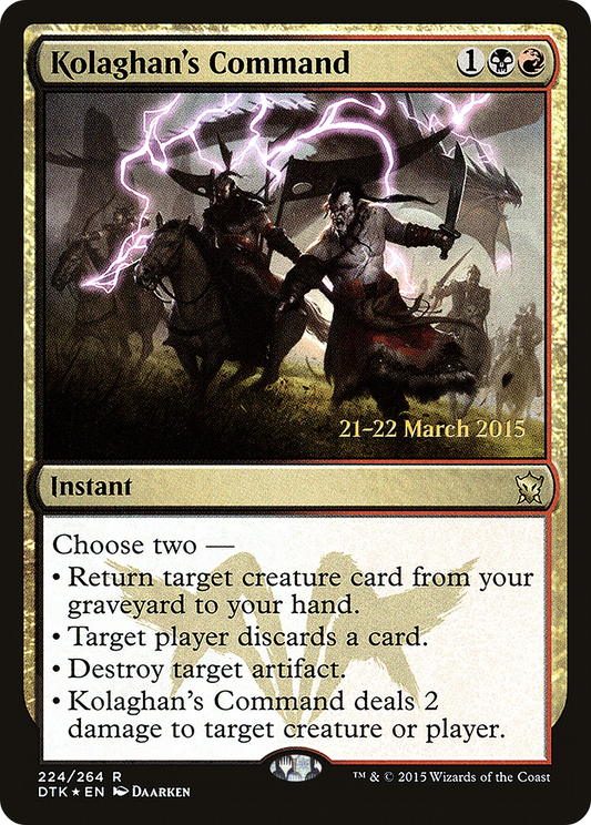 Kolaghan's Command (PRE-224S) (Foil)